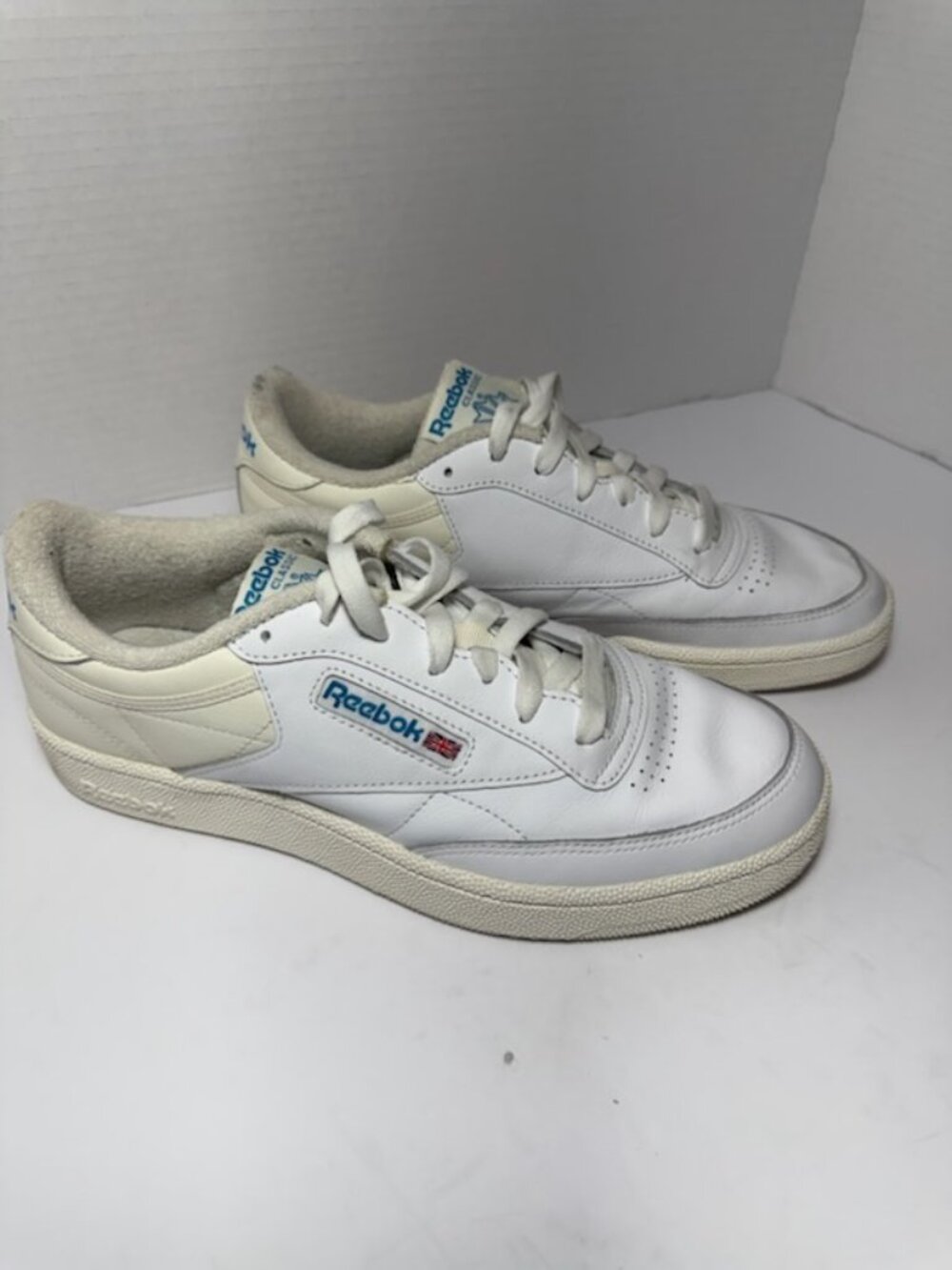 Reebok Classic C 85 Mens Sneaker Blue Logo Shoes Throwback Retro Sz 8.5 - Picture 2 of 7